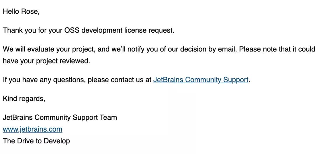 开源项目申请 Jetbrains 免费授权