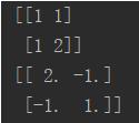 Python 如何求矩阵的逆