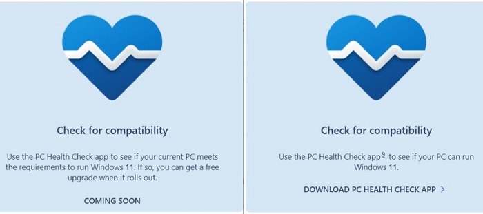 微软正式推出Windows 11 PC健康检查工具 看你的设备是否兼容
