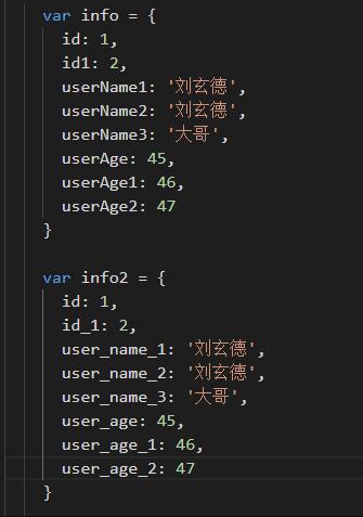 js对象属性名驼峰式转下划线的实例代码