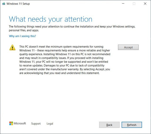 蓝屏警告！不要在不受支持的PC上安装Windows 11