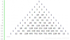 用Python生成N层的杨辉三角的实现方法