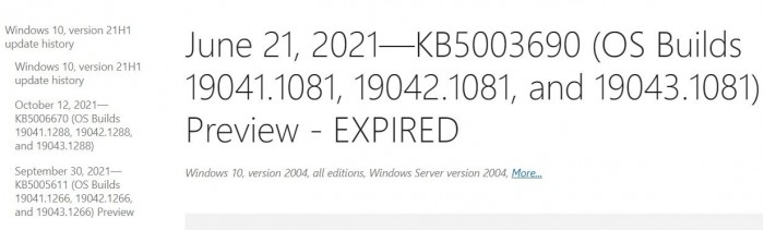 提高Windows Update性能：微软将旧的、多余的更新标记为“过期”