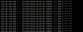 Linux服务器nginx访问日志里出现大量http 400错误的请求分析