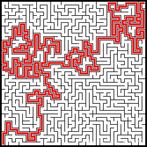 Python实现随机生成迷宫并自动寻路