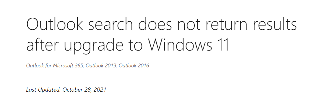 微软承认 Windows 11 下 Outlook 搜索邮件卡死问题（附临时解决方法）