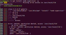 NodeJs在Linux下使用的各种问题解决