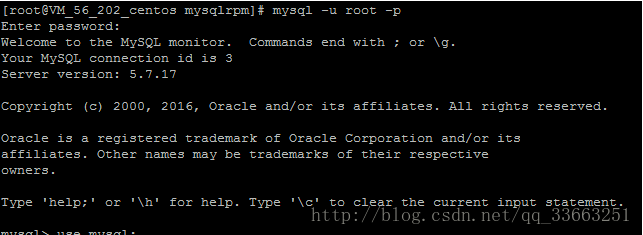 Linux系统下使用rpm方式安装最新mysql5.7.17完整步骤