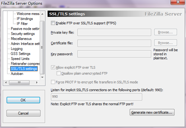 ftp服务器FileZilla Server详细配置教程