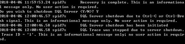 单用户模式启动 SQL Server实例总结