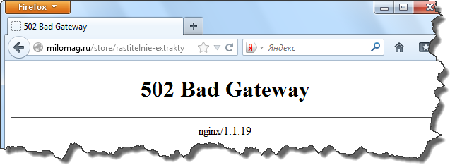 前端异常502 bad gateway的原因和解决办法