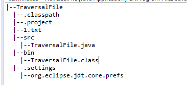 Java 递归遍历实现linux tree命令方式