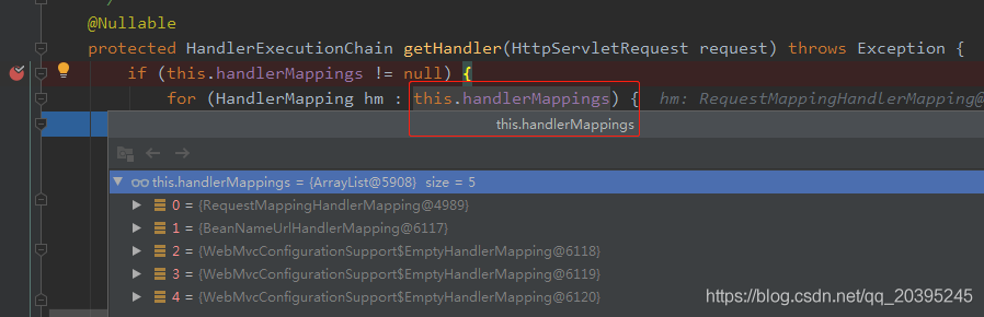 SpringMVC中的handlerMappings对象用法