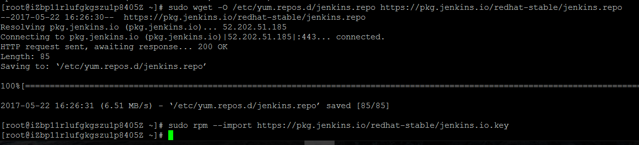 在linux服务器上安装Jenkins