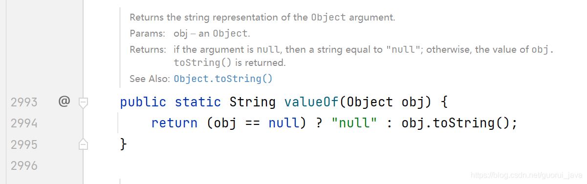Java中toString()、String.valueOf、(String)强转区别