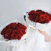 情人节玫瑰花束真实图片高清好看 花不是为了花店开你也不是为了我而来