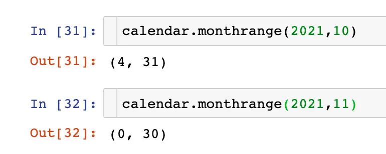 Python关于时间序列calendar模块的深入讲解