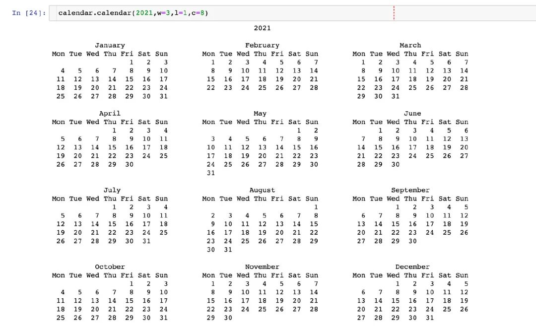 python编程开发时间序列calendar模块示例详解
