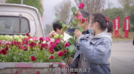 被陌生人的浪漫整破防！贵州女孩抽中1000支玫瑰街头送老奶奶