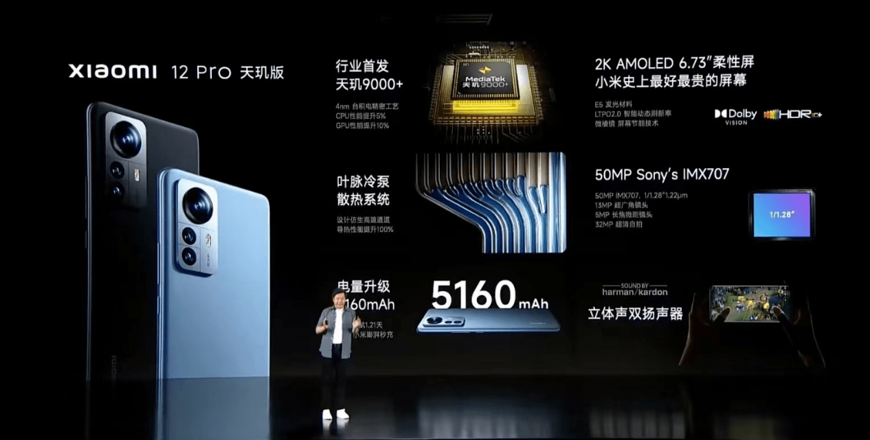 最强安卓CPU天玑9000+旗舰芯小米12 Pro天玑版首发！性能和能效双突破