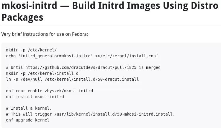 Fedora 39 新提案：使用 mkosi-initrd 替代 Dracut，加速本地构建 initrds