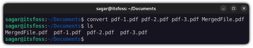 如何在 Linux 中合并 PDF 文件
